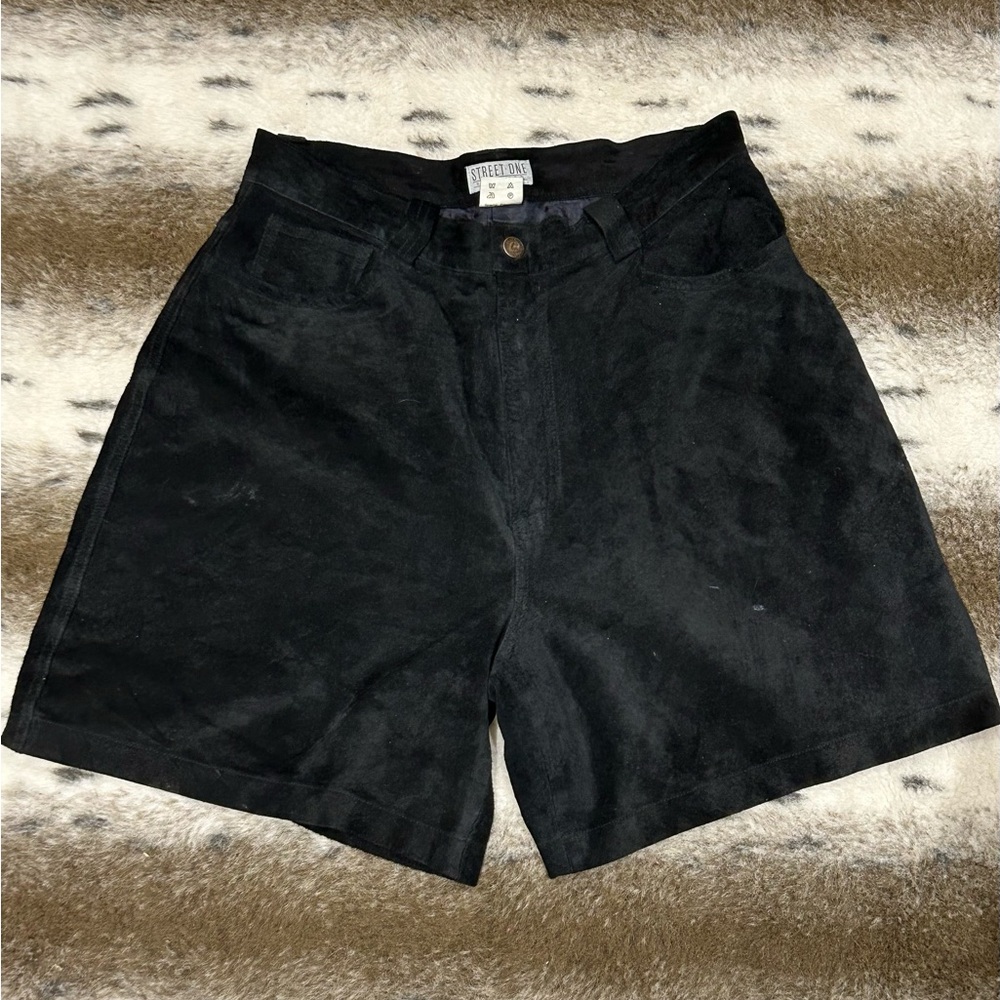 Street One High Waisted Suede Vintage Shorts DEADSTOCK